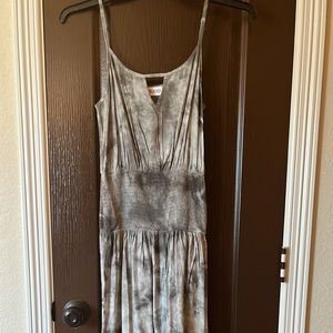 NEW maxi dress - never worn. Grey Smokey design. Comfy mid section